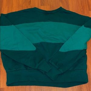Green Colorblock Sweater